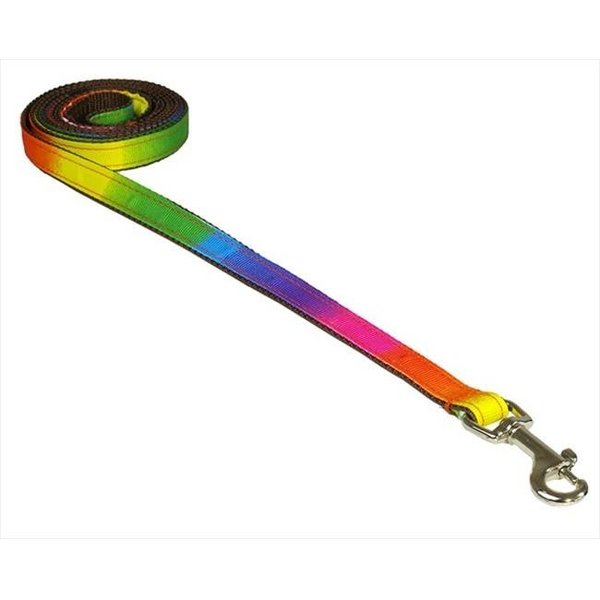 Fly Free Zone,Inc. 4 ft. Dog Leash; Rainbow - Extra Small FL511897